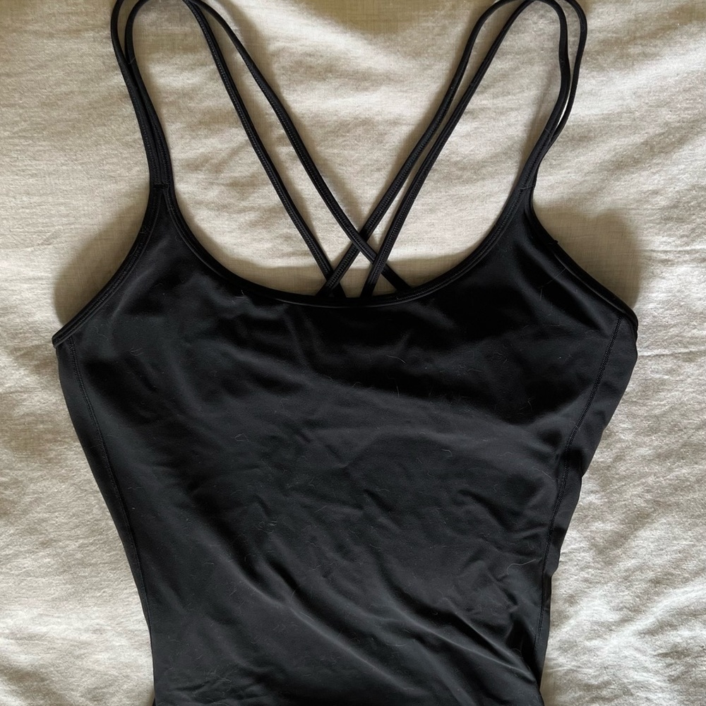 Lululemon Free to Be Tank Top *Nulu size 12 black